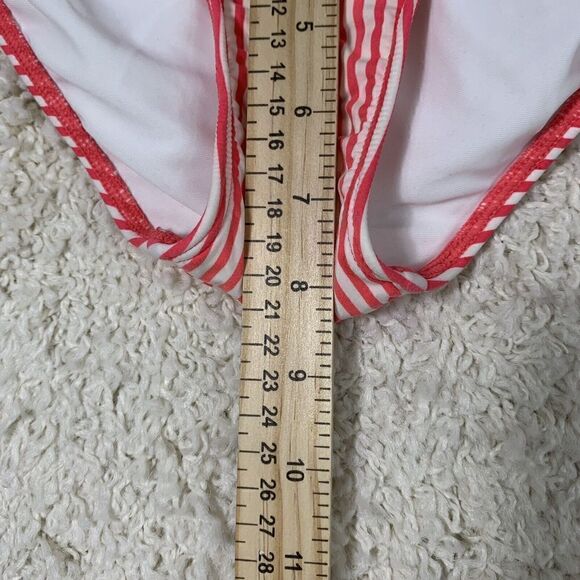Vineyard Vines Red & Cream Striped Classic Bikini Set Women’s Size XS - Picture 9 of 14
